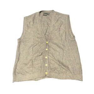 Vintage 80s Personal Choice vest size XL beautiful details and buttons